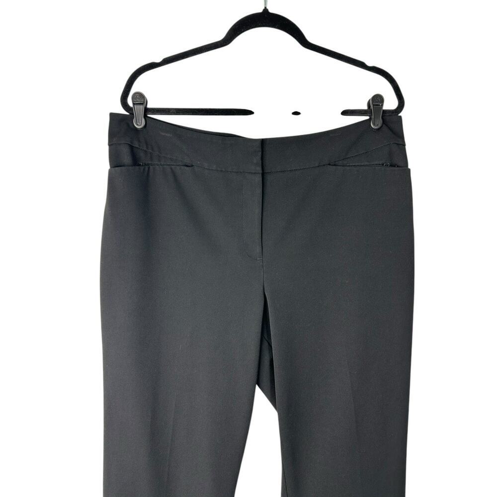 Ann Taylor Pants Womens Size 14 Black Straight Leg Career Work Office Trousers